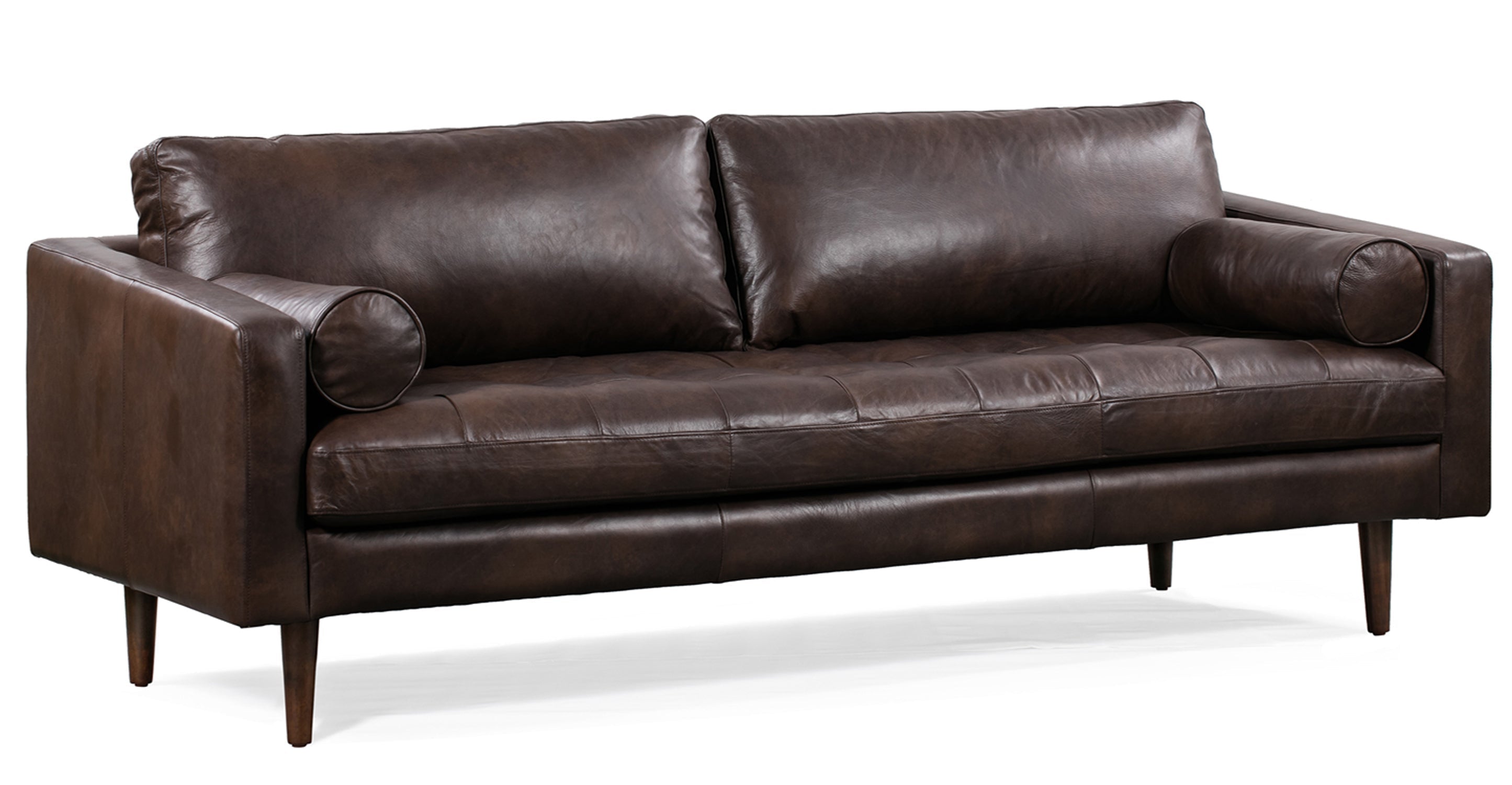 Premium Napa Leather Sofa - Modern Luxury Living Room Furniture for Home & Office - Perfect for Relaxing, Entertaining & Stylish Decor