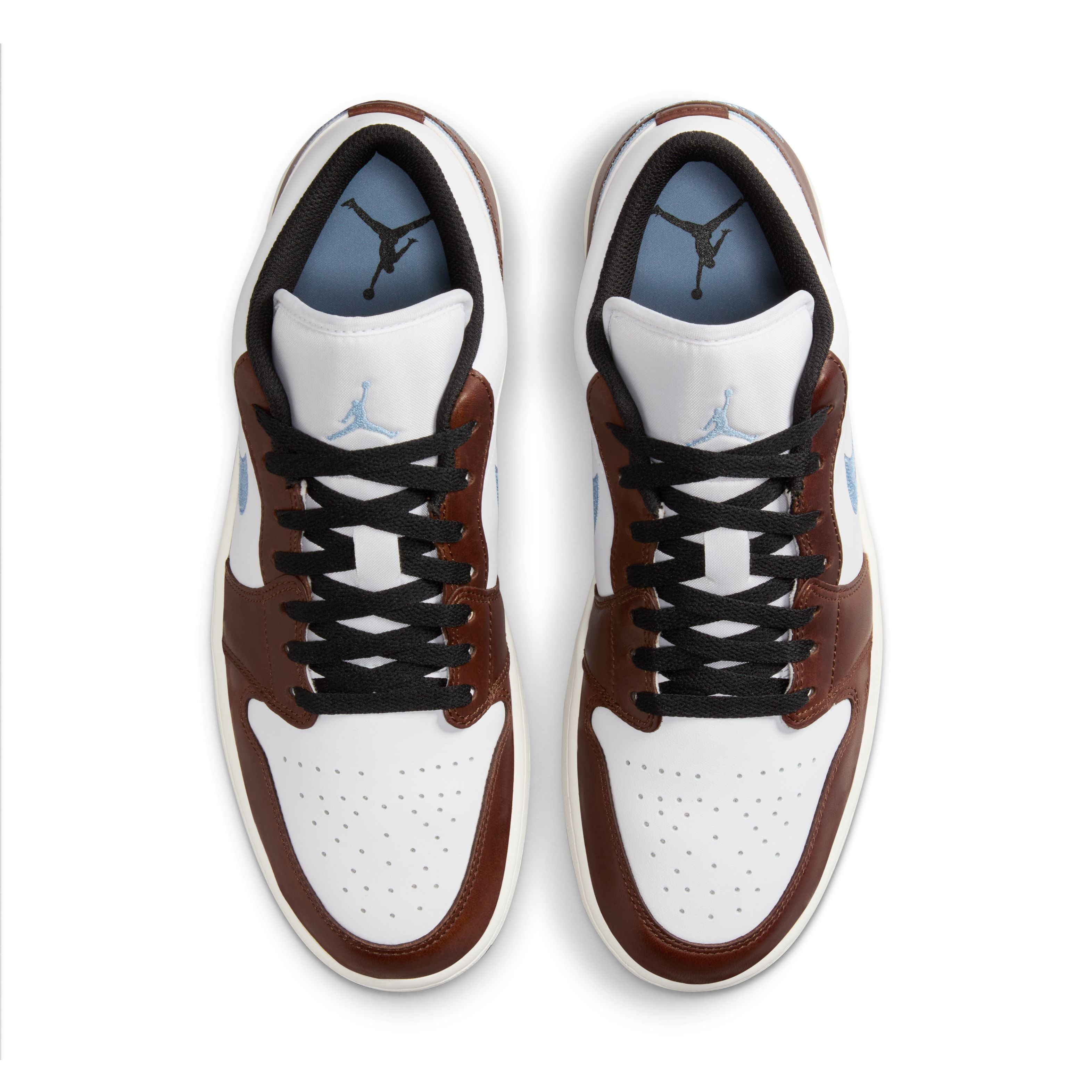 Air Jordan 1 Low SE Sneakers - Blue, Brown & Grey Colorway | Men's Casual Basketball Shoes for Streetwear & Everyday Comfort