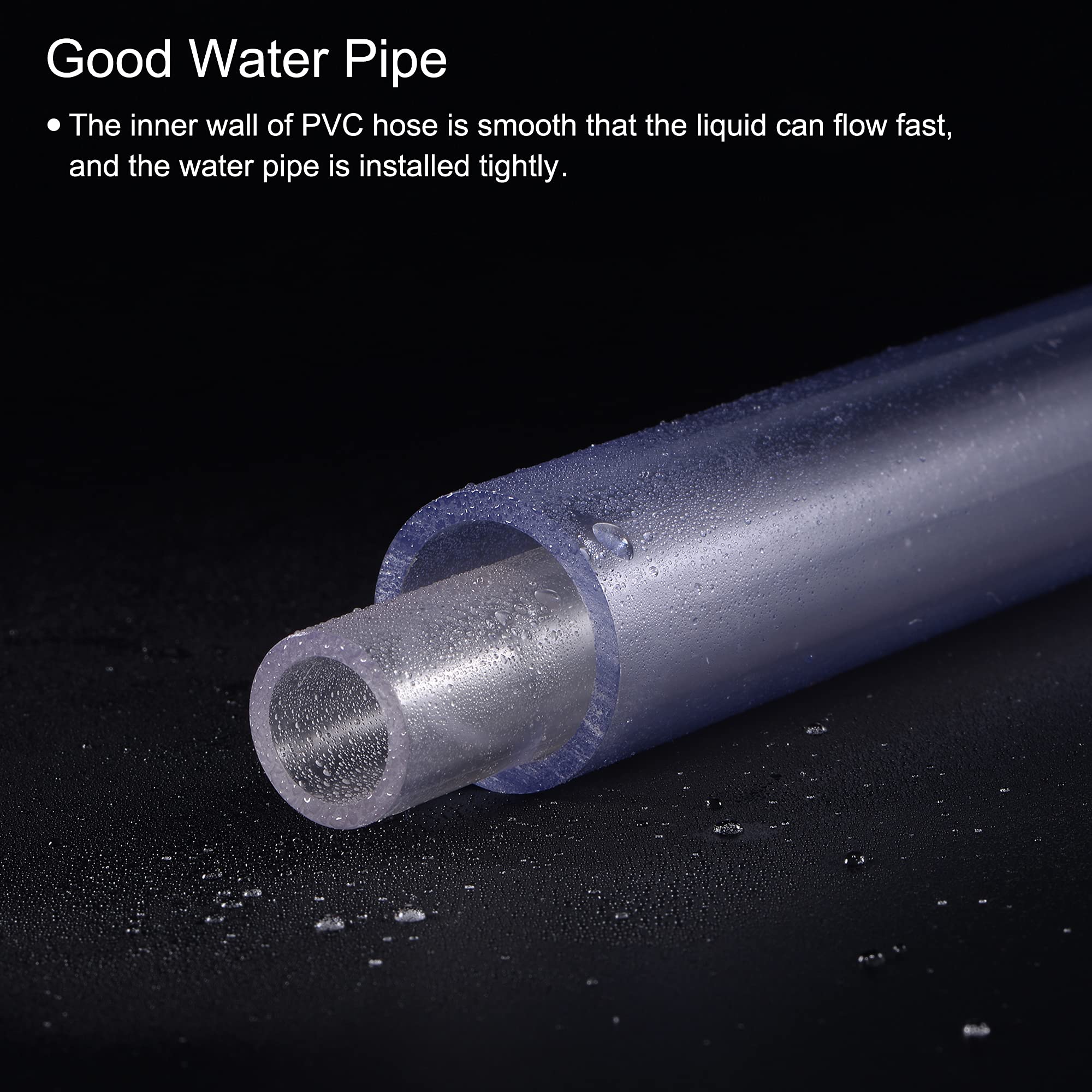 **MECCANIXITY PVC Rigid Round Pipe 12mm ID 16mm OD 200mm - High Transparency Plastic Tubing for Water Pipe, Aquarium, Fish Tank, DIY Projects, Hydroponics & Home Plumbing**