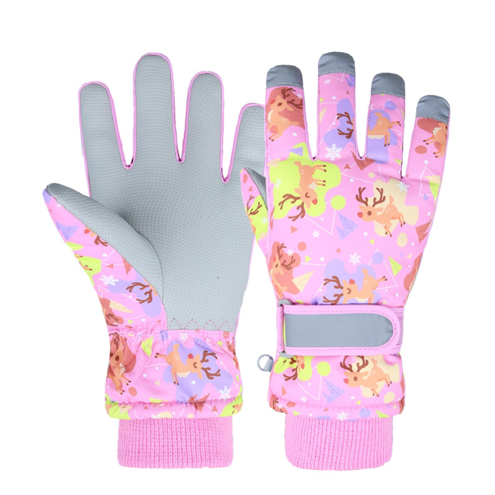 JEELAD Kids Winter Snow Gloves - Waterproof & Warm Ski Gloves for Boys & Girls - Perfect for Snowboarding, Skiing & Outdoor Winter Activities
