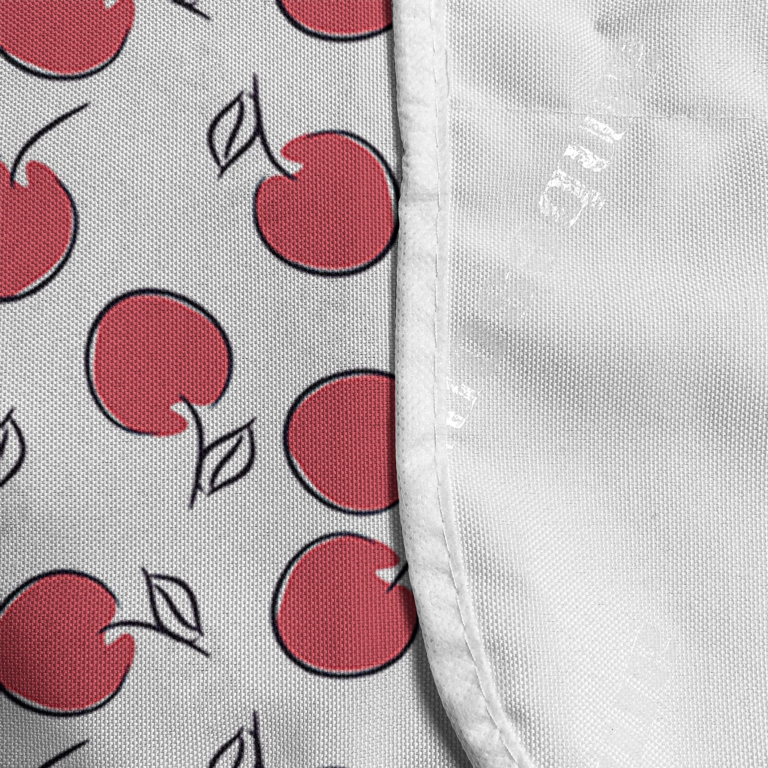 Ambesonne Cherry Microwave Cover - Waterproof Kitchen Organizer with Pockets, 36