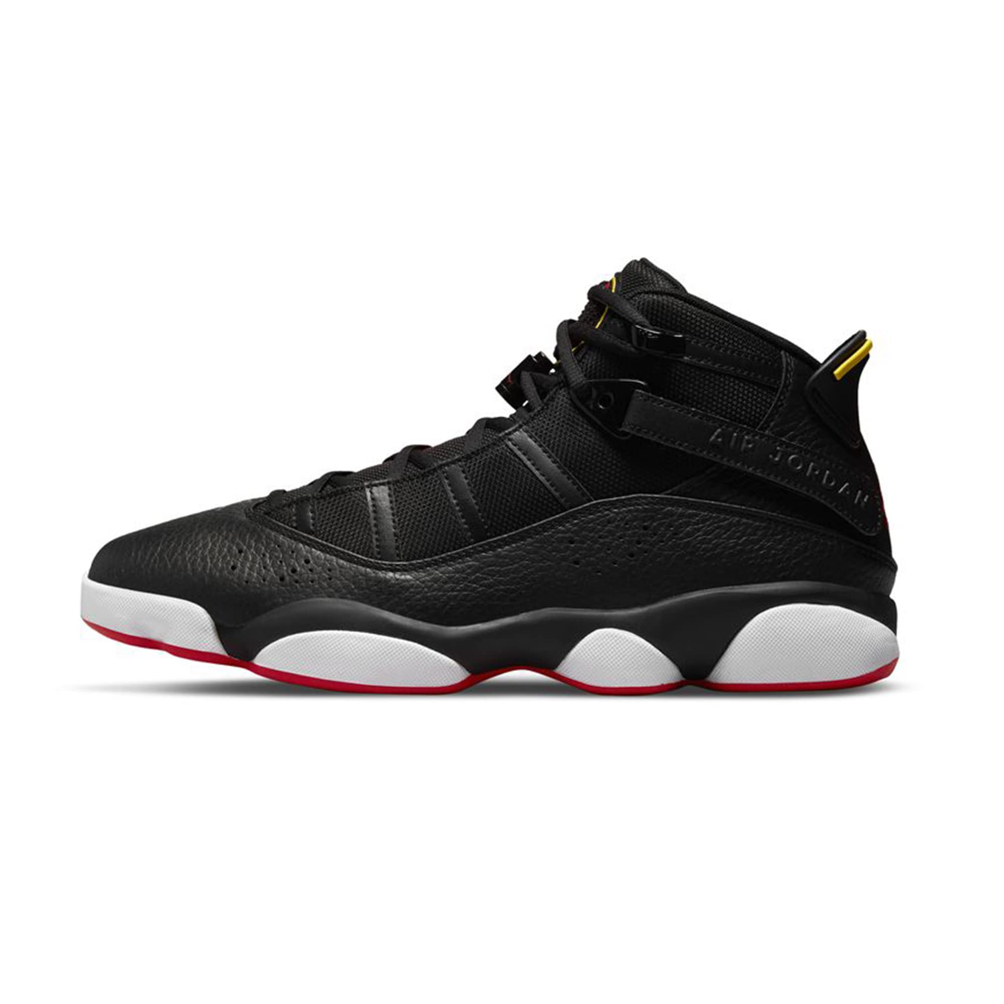 Jordan Men's 6 Rings Basketball Shoes - Retro Style High-Top Sneakers for Men, Black/White (322992-012) | Perfect for Basketball Games, Streetwear & Casual Fashion