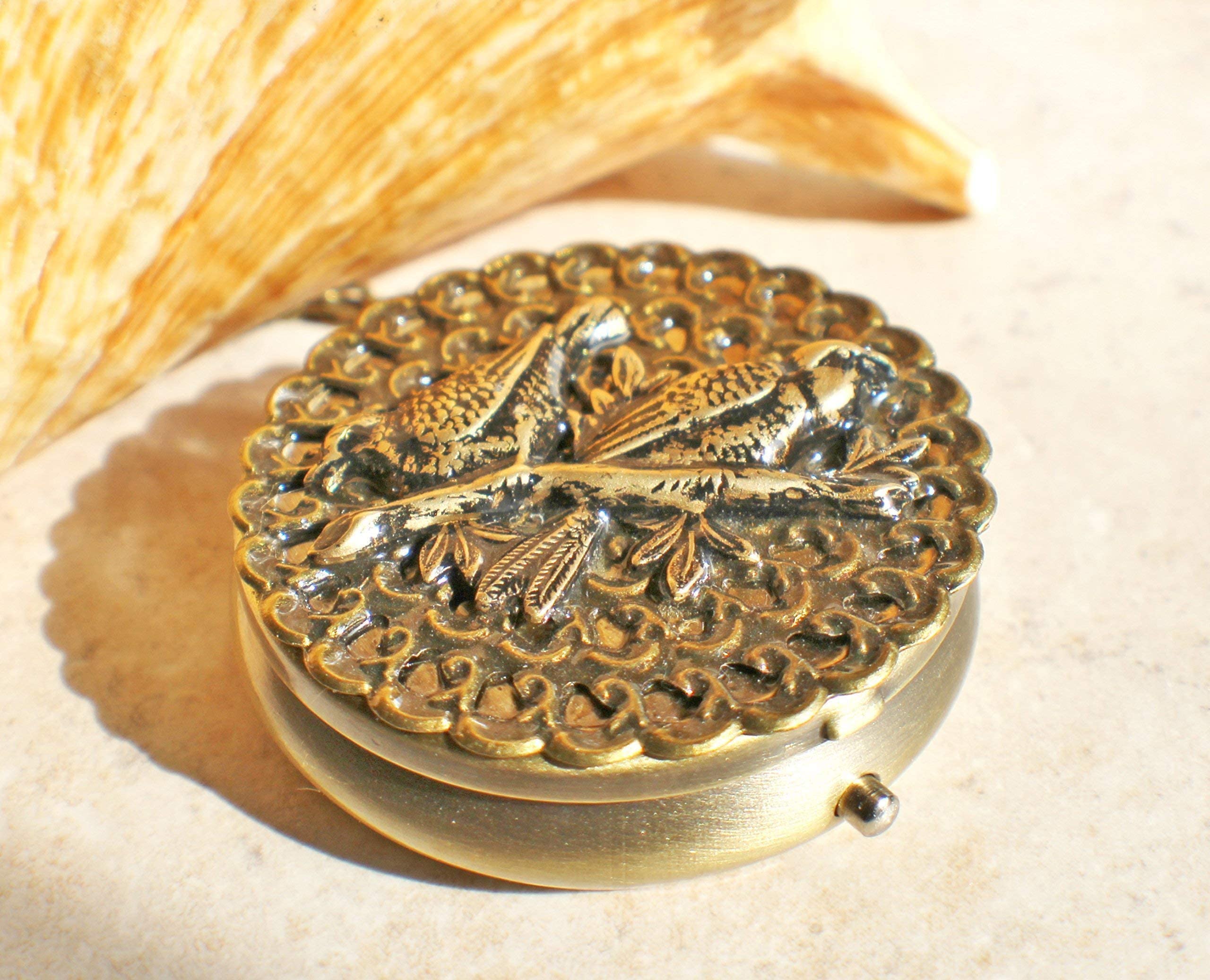 Elegant Bird Music Box Locket Necklace - Handcrafted Jewelry Gift for Women - Perfect for Anniversaries, Birthdays & Romantic Occasions