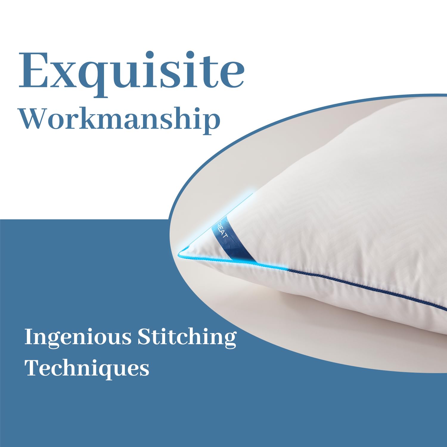 BedTreat Super Soft Down Alternative Pillows - King Size Set of 2, Cooling Hotel Quality Bed Pillows for Back, Stomach & Side Sleepers | Perfect for Home, Office & Travel Use
