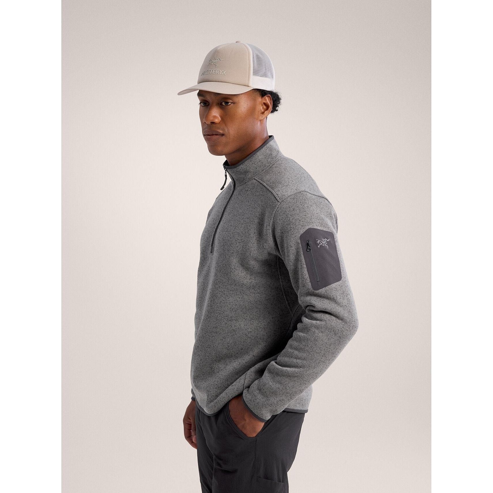 Arc'teryx Men's Covert 1/2 Zip Fleece Pullover - Lightweight Midlayer for Hiking, Camping & Outdoor Adventures