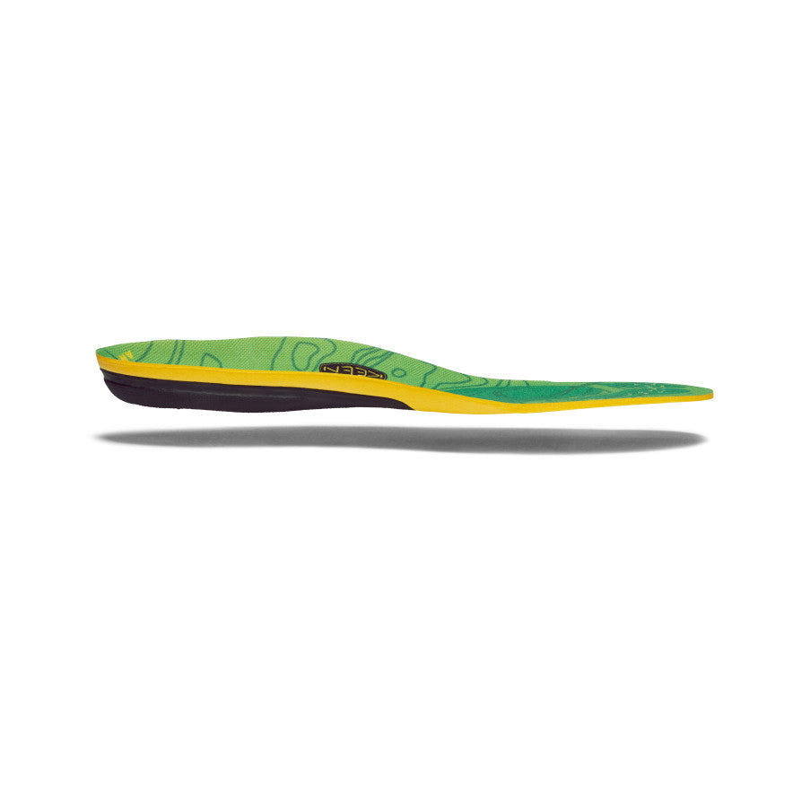Men's Low Arch Support Insoles for Outdoor Activities - Comfortable & Durable Green Shoe Inserts for Hiking, Running & Work - K 30 Orthotic Insoles for Flat Feet Relief