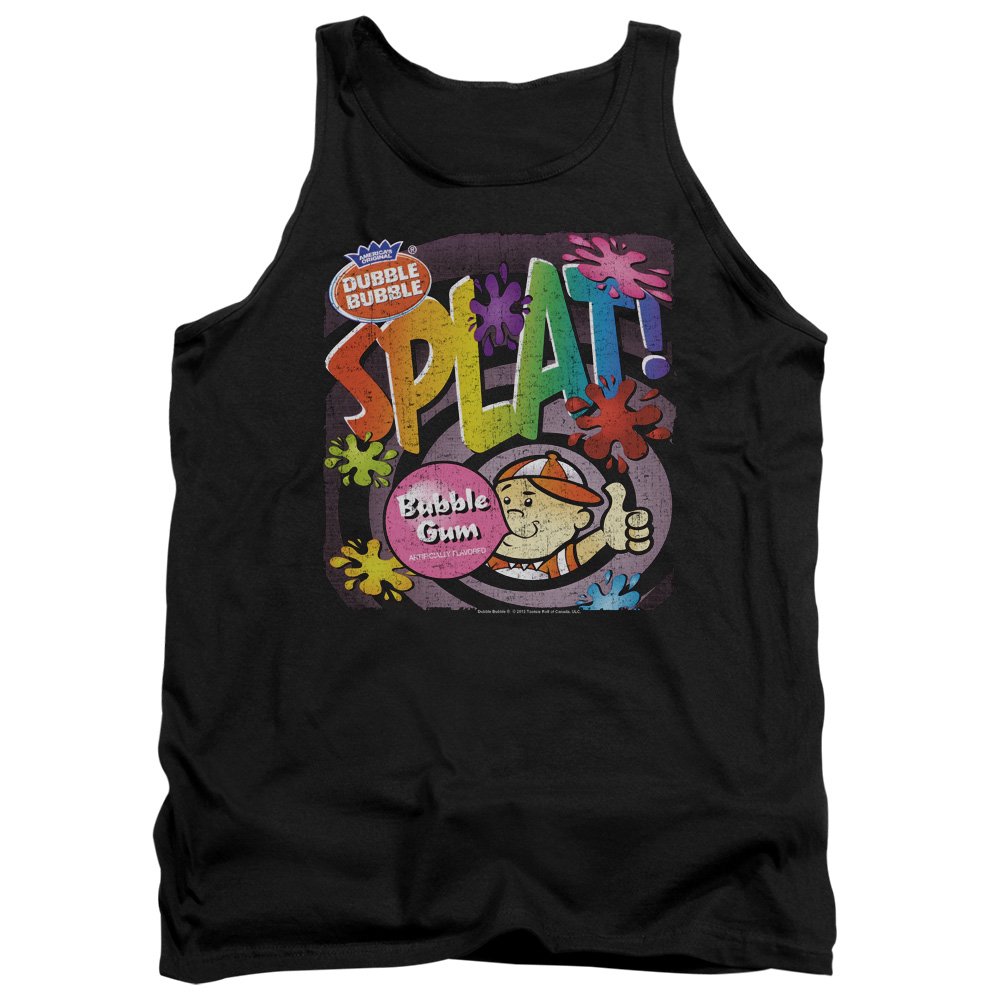 Dubble Bubble Splat Gum Graphic Unisex Tank Top for Men & Women - Casual Summer Wear & Funny Gift Idea