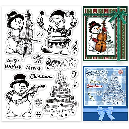 Christmas Snowman Clear Stamp