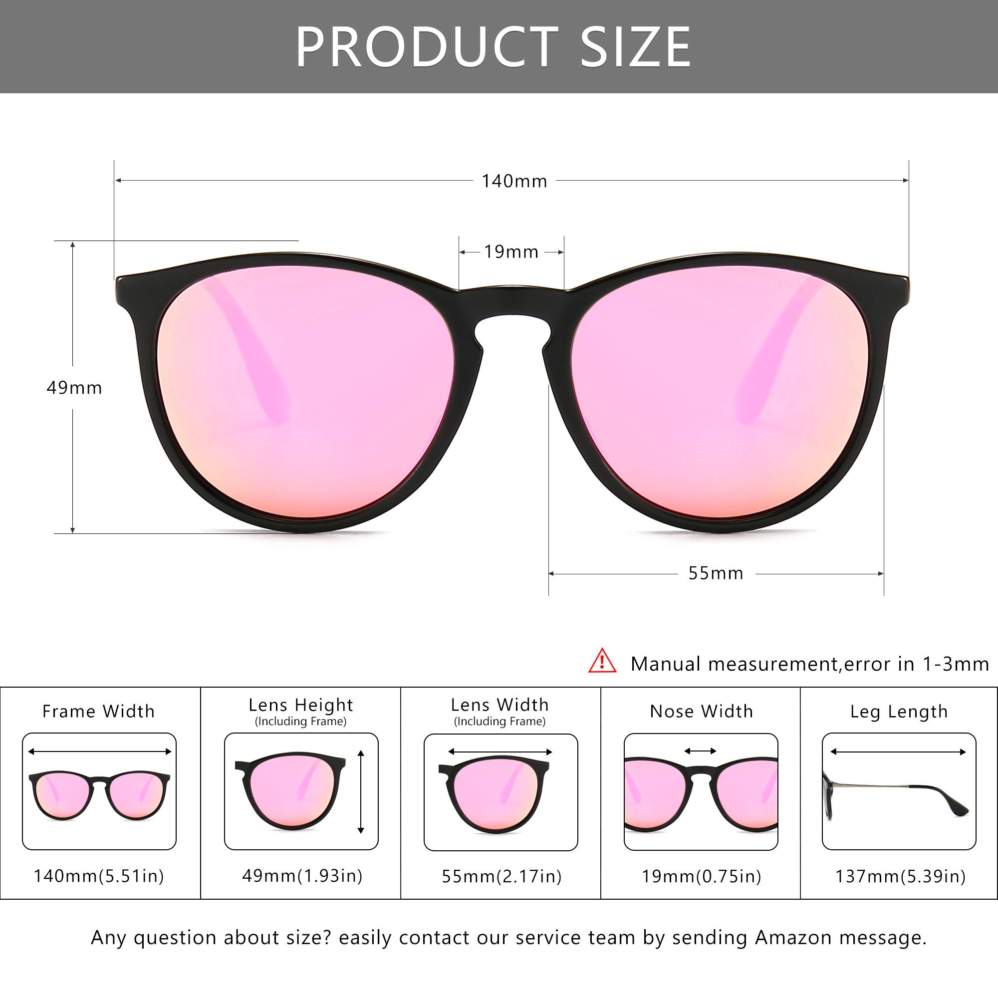 Vintage Round Sunglasses for Women & Men - Classic Retro Designer Style UV Protection - Perfect for Beach, Driving, and Fashion Outfits
