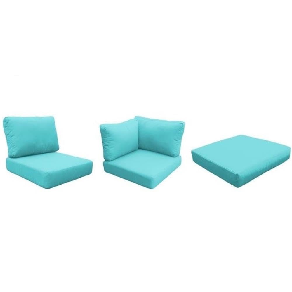 TK Classics Aruba Pattern Cover Set for BARBADOS-12b Outdoor Furniture - Waterproof & UV Resistant Replacement Cushion Covers (Cushions Not Included) - Perfect for Patio, Poolside & Backyard Decor