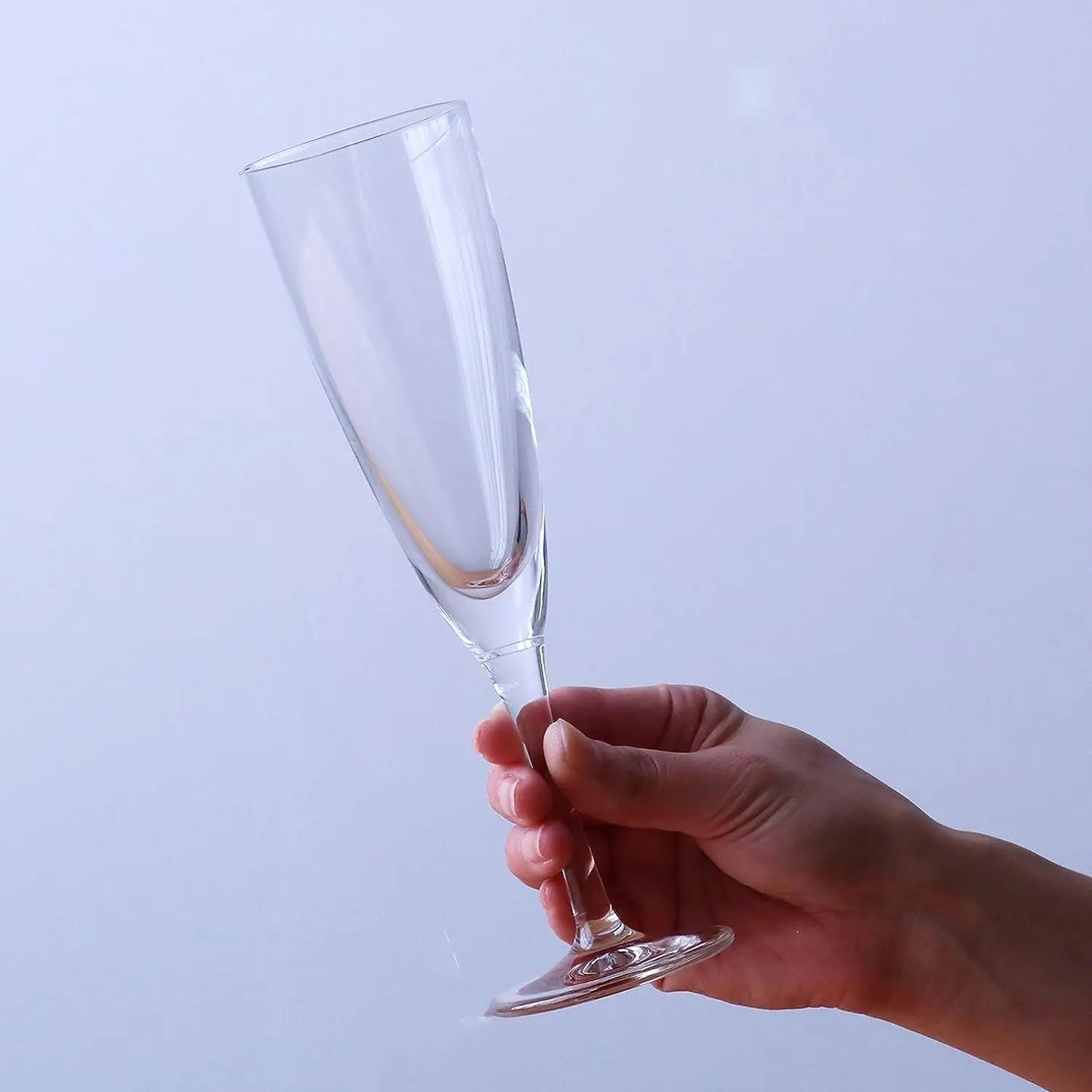 Aderia Soda Lime Glass Flute Beer Glasses - Set of 3 (170ml Each) - Perfect for Craft Beer, Champagne & Cocktails - Elegant Barware for Home & Restaurant Use