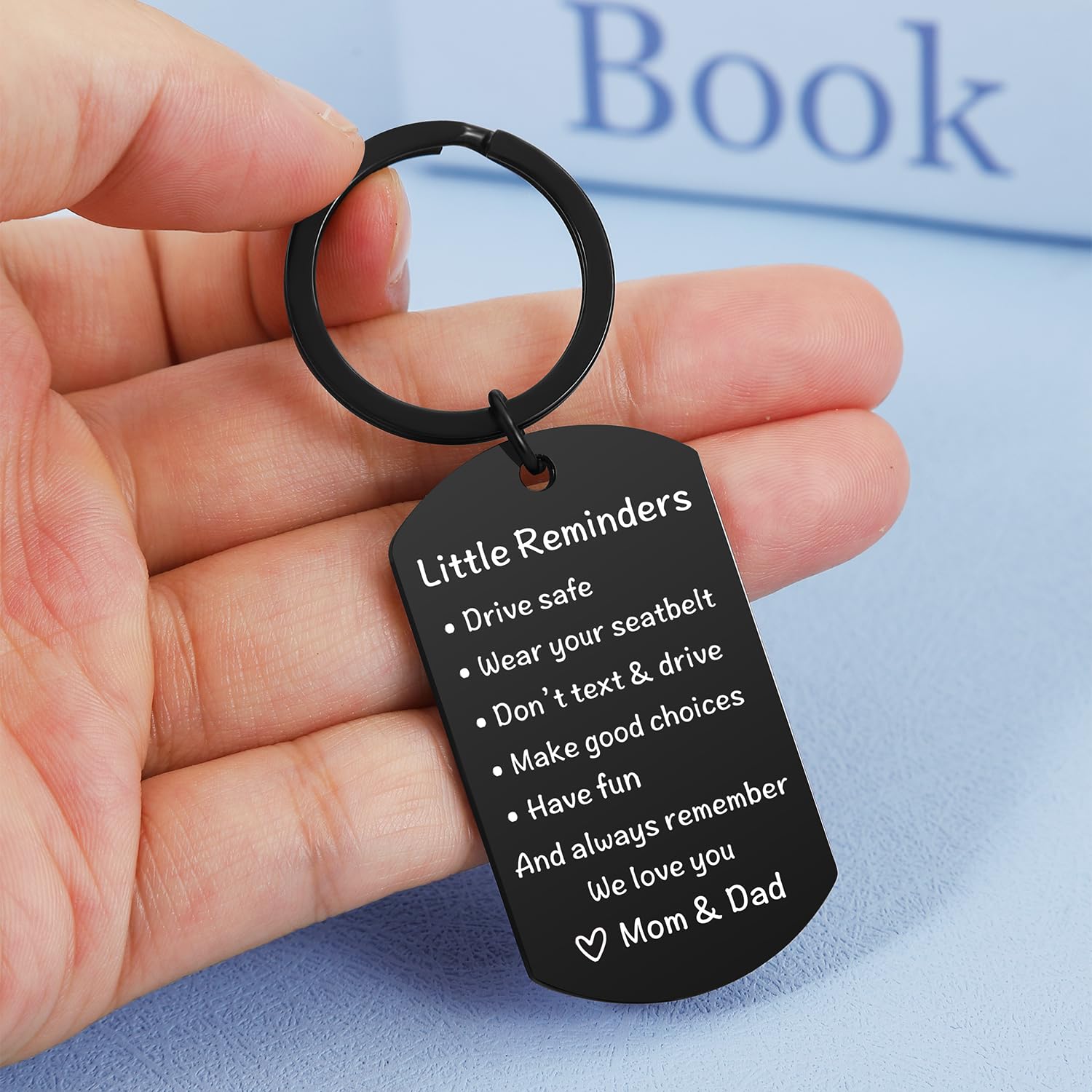 Best Safe Driving Keychain Gift for 16 Year Old Teens - Thoughtful Present for Daughter, Son, New Drivers - Perfect for Birthday, Christmas & Graduation - Car Accessories for Safe Driving Awareness