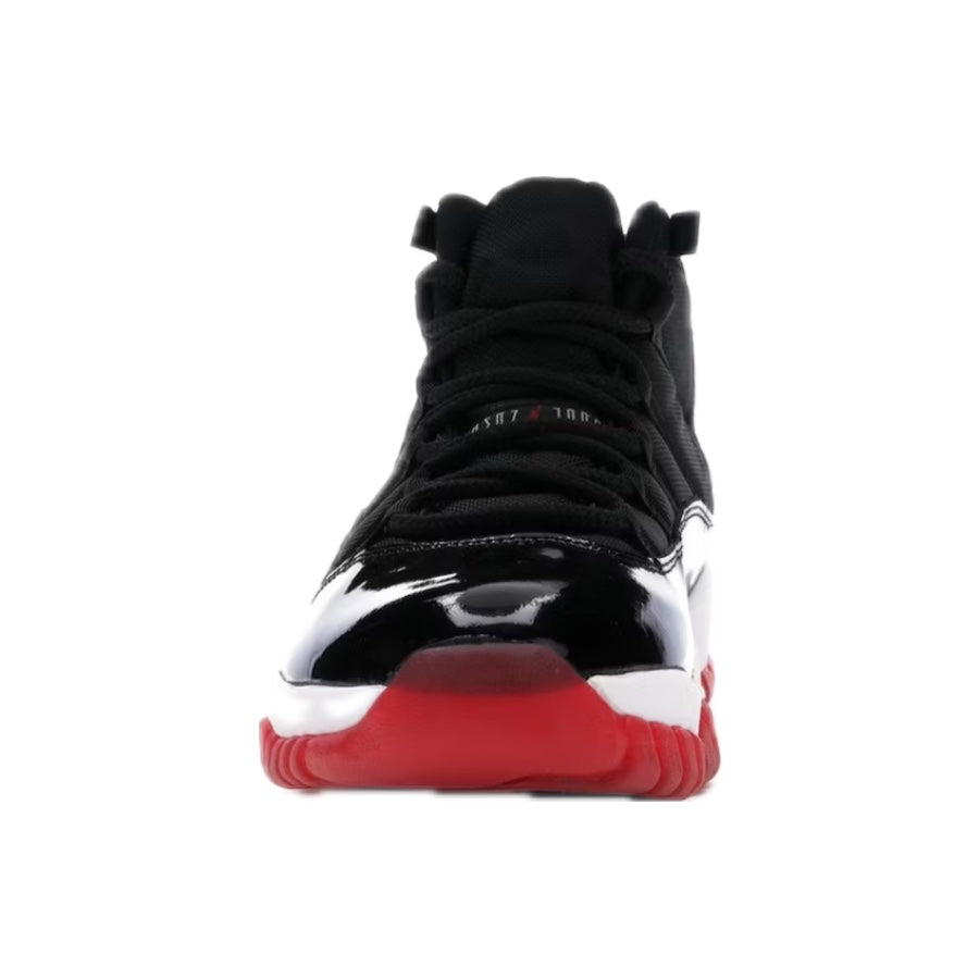 Original Air Jordan 11 Retro Playoffs 2001 Sneakers - Black/True Red/White Colorway - Men's Basketball Shoes for Court Performance & Street Style