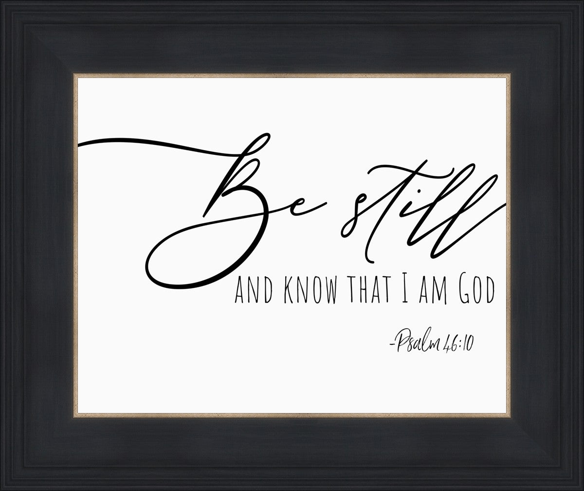 Be Still By Paige Tilly - Inspirational Wall Art Decor for Home & Office - Perfect for Living Room, Bedroom or Gift Giving