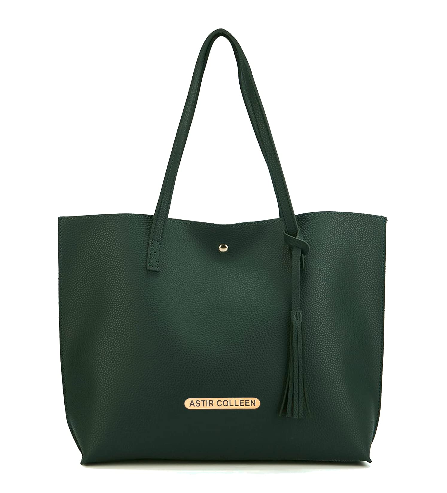 ASTIR COLLEN Vegan Leather Women's Tote Bag - Stylish & Eco-Friendly Handbag for Work, Travel & Shopping | Large Capacity Purse for Laptop, Books & Essentials