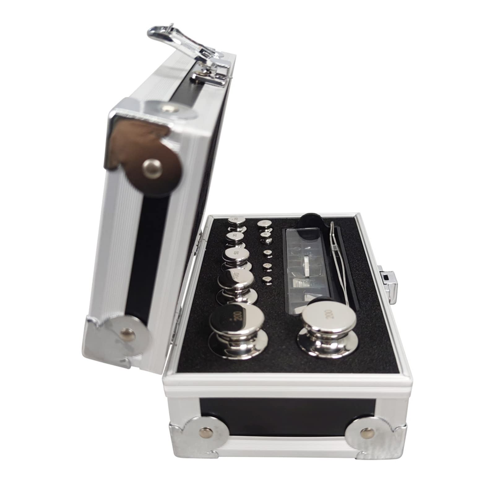 Premium M1 Grade 1mg-200g Stainless Steel Calibration Weight Kit with Tweezers - Laboratory Precision Weights for Scientific Research, Jewelry Scales & Industrial Measurement