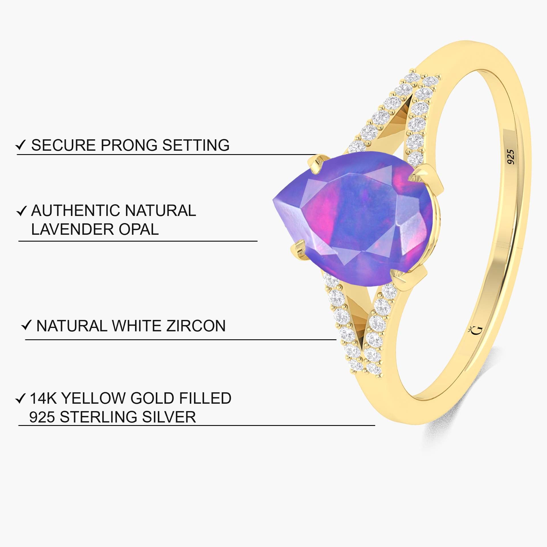 Natural Black Fire Opal Wedding & Engagement Ring for Women – Elegant Gemstone Jewelry for Brides, Anniversaries & Special Occasions