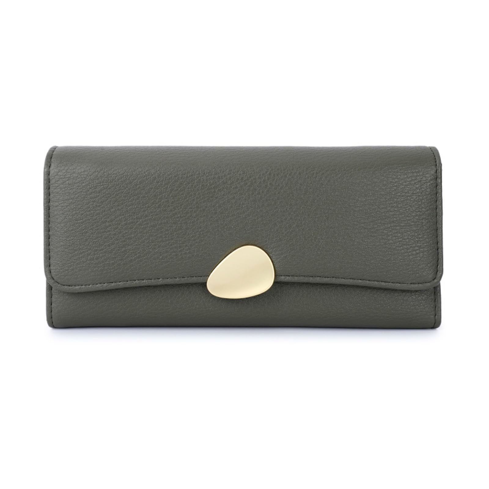 Mokoze Women's PU Leather Trifold Wallet with Zipper Pocket - Large Capacity RFID Blocking Clutch Purse for Everyday, Business & Travel (Green) | Perfect Gift for Her, Ideal for Credit Cards, Cash & ID Organizer