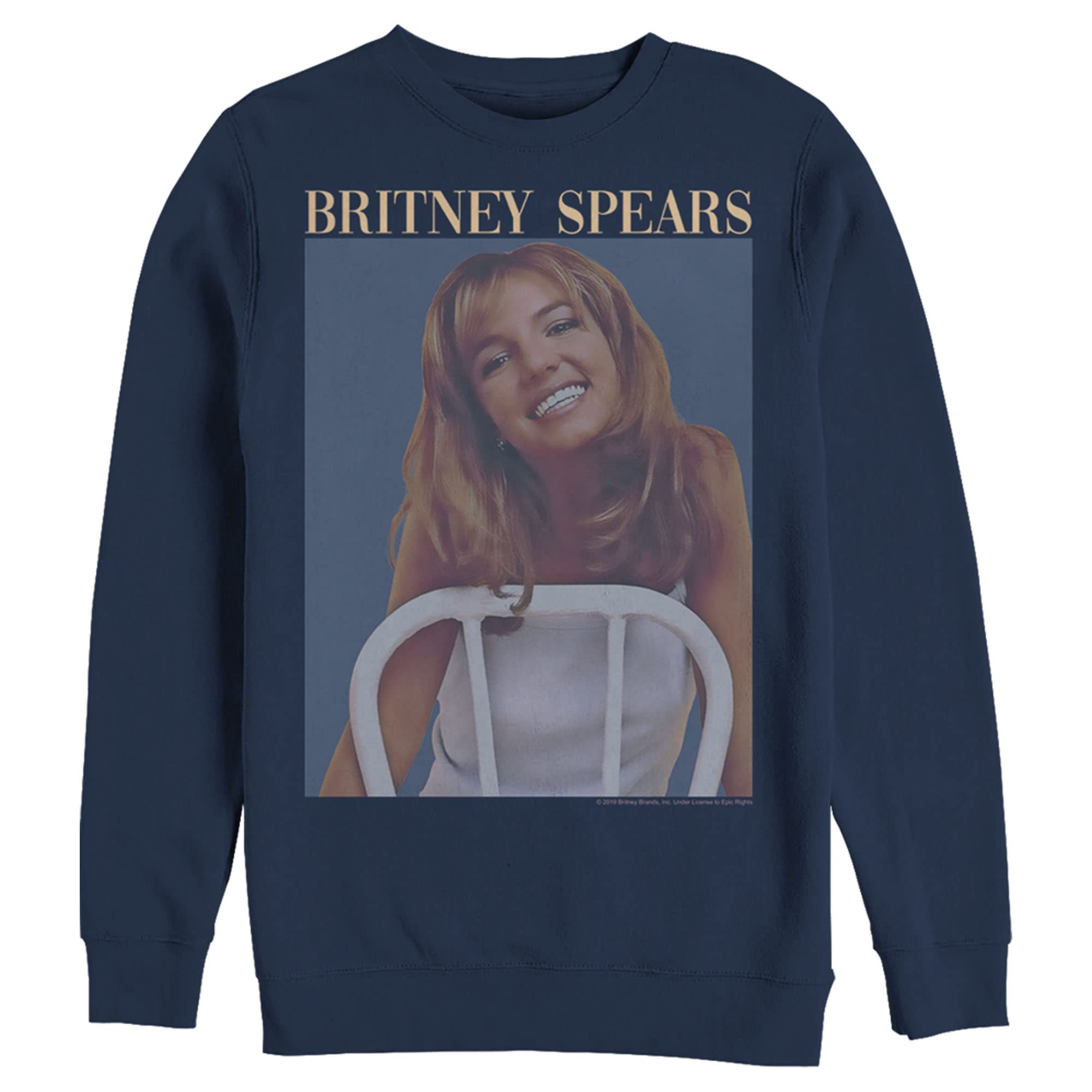 Britney Spears Faded Smile Graphic Sweatshirt for Men - Vintage Band Tee Style Pullover Hoodie | Perfect for Concerts, Casual Wear & Fan Gifts