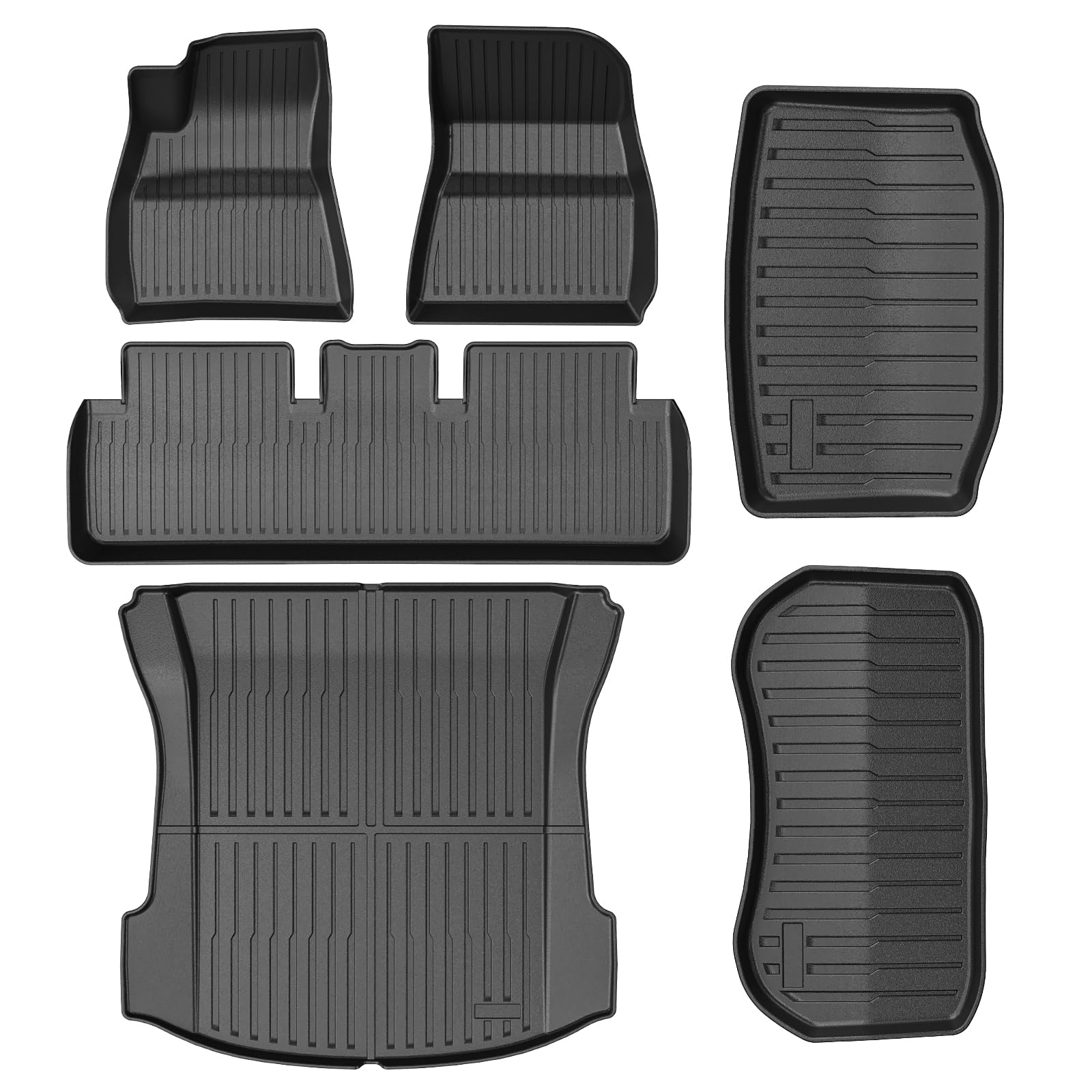 Premium All-Weather Floor Mats for Tesla Model 3 (2021-2023) - Complete Set with Waterproof Interior Liners, Cargo Liners & Frunk/Trunk Mats - Perfect for Daily Commute, Road Trips & Winter Protection