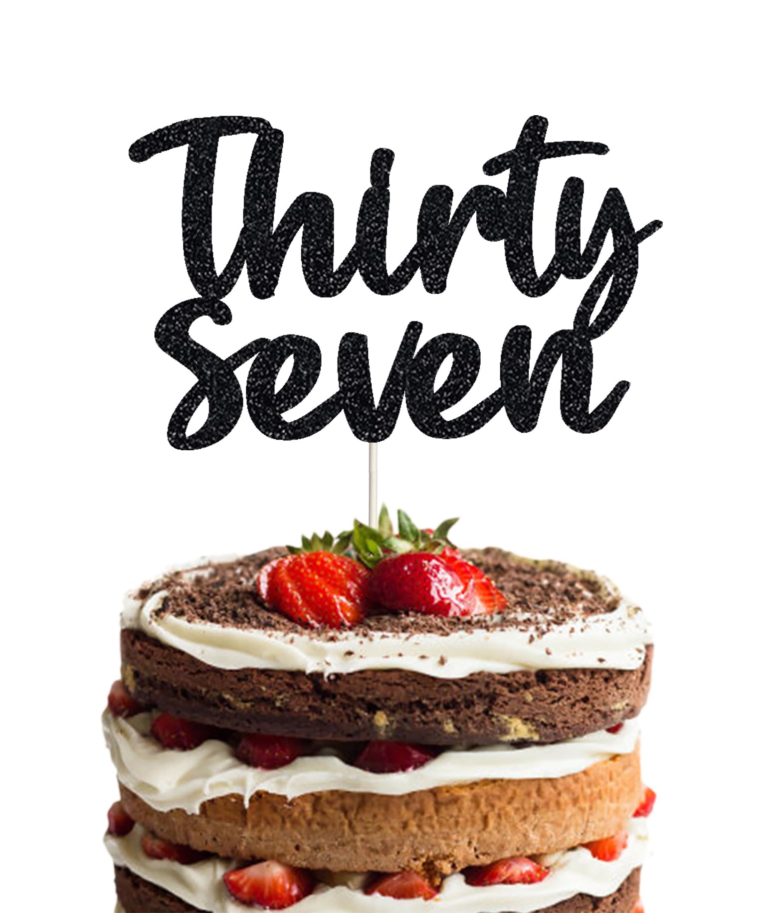 37th Birthday Cake Topper - Happy Thirty Seventh Cake Decorations for Men & Women | Perfect for Birthday Parties, Anniversary Celebrations & Special Occasions