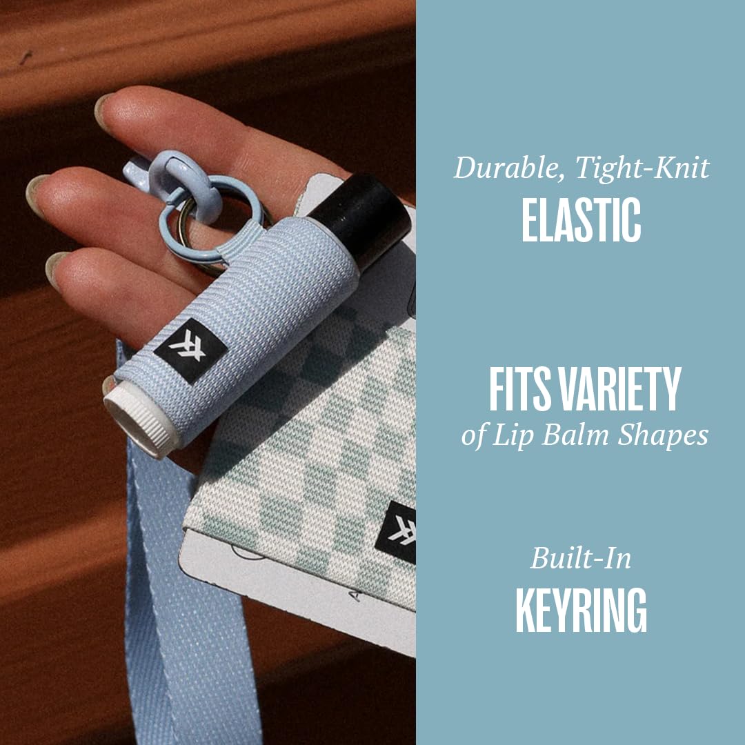 Elastic Lip Balm Holder Keychain - Thread Wallets for Women & Men, Portable Lip Gloss & Chapstick Organizer - Perfect for Gym, Travel, and Everyday Carry