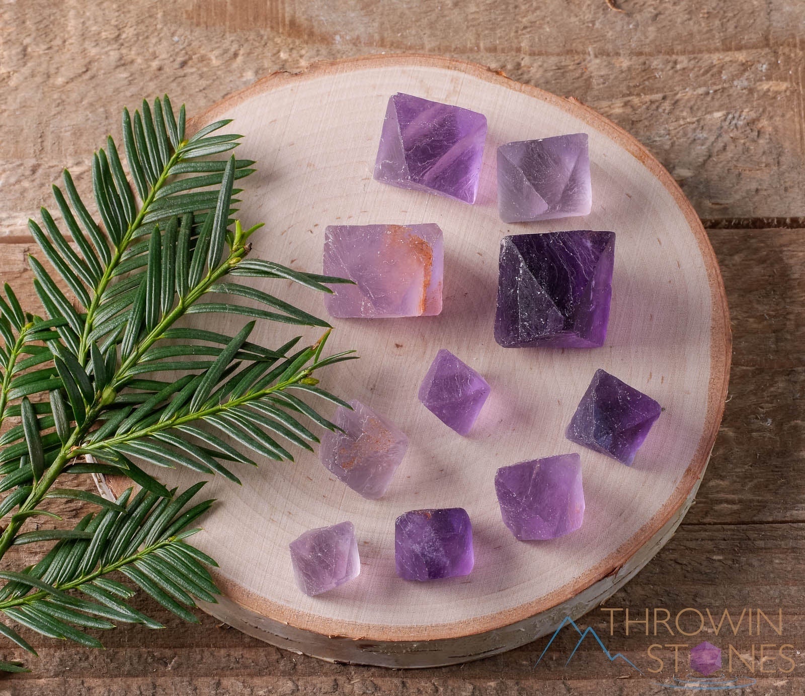 Natural Purple Fluorite Raw Crystal Octahedrons – Sacred Geometry Healing Stones for Meditation, Chakra Balancing & Energy Work – Metaphysical Crystals for Spiritual Growth & Home Decor (E0623)