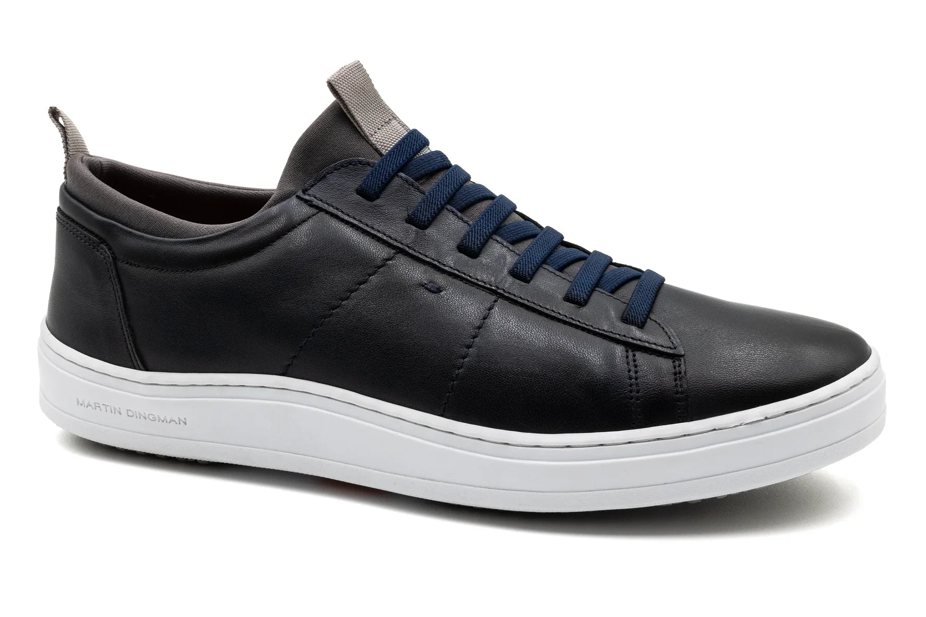 Martin Dingman Navy Cameron Sneakers - Premium Leather Casual Shoes for Men | Comfortable & Stylish for Everyday Wear, Office, and Travel