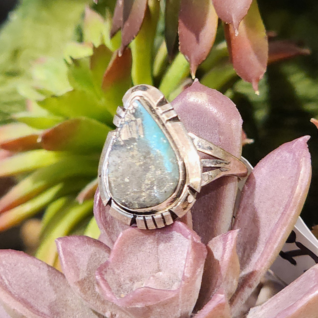 Cal Kingman Tear Drop Ring - Elegant Sterling Silver Dangle Ring for Women | Perfect for Weddings, Parties & Special Occasions
