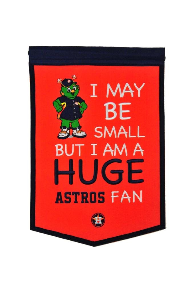 Houston Astros Lil Fan Traditions Banner - MLB Baseball Team Decor for Kids Room, Game Day Party & Fan Cave - Winning Streak 18163