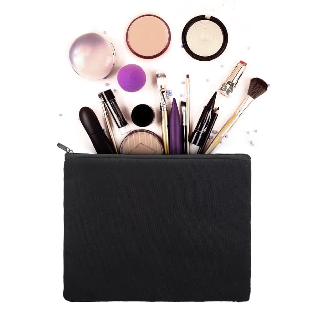Aspire 6-Pack Natural Cosmetics Bags with Zipper - Waterproof Travel Toiletry Organizer for Makeup, Jewelry & Essentials (8x6 Inch) - Perfect for Vacation, Gym & Daily Use