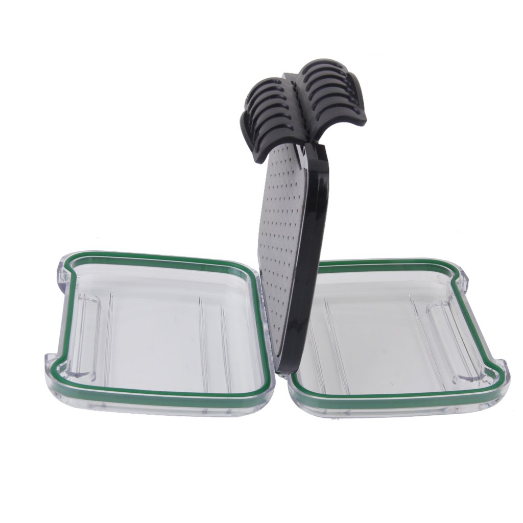 Waterproof Fly Fishing Box - Dual-Sided Clear Lure Storage Case for Trout, Bass, and Saltwater Fishing - Perfect for Fly Fishing, Stream Fishing, and Outdoor Adventures