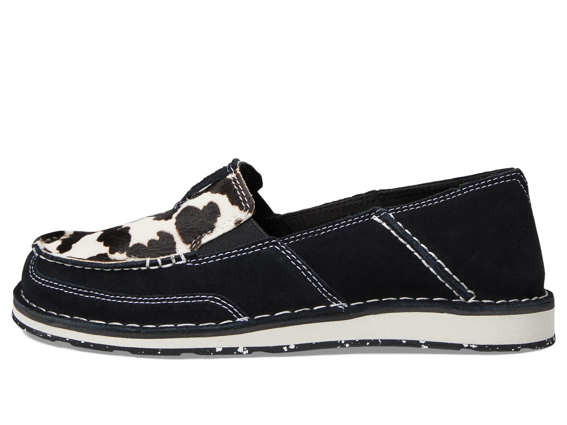 ARIAT Women's Western Slip-On Shoes - Genuine Leather & Suede Comfort for Cowgirl Boots, Casual Wear & Country Dancing