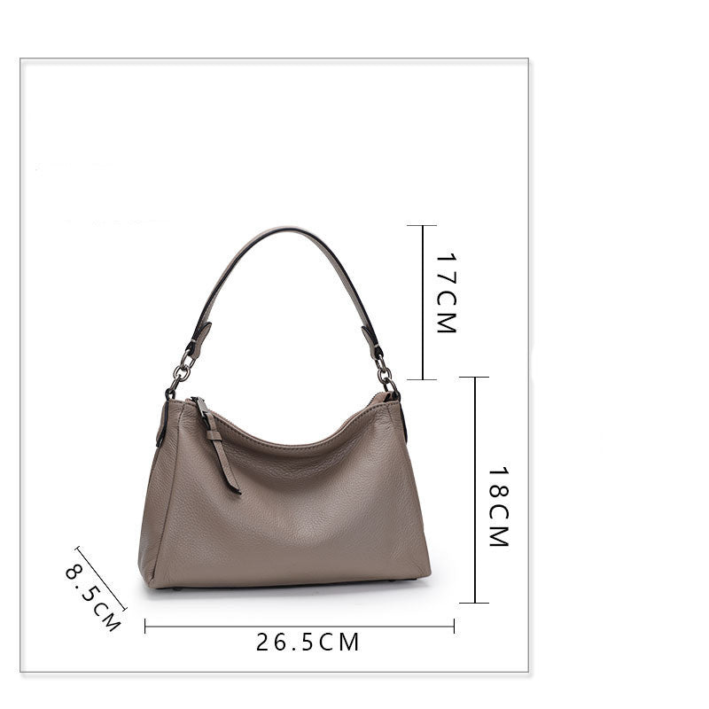 Genuine Leather Shoulder Bag for Women - Stylish Tote & Crossbody Purse - Versatile Handbag for Work, Travel & Everyday Use