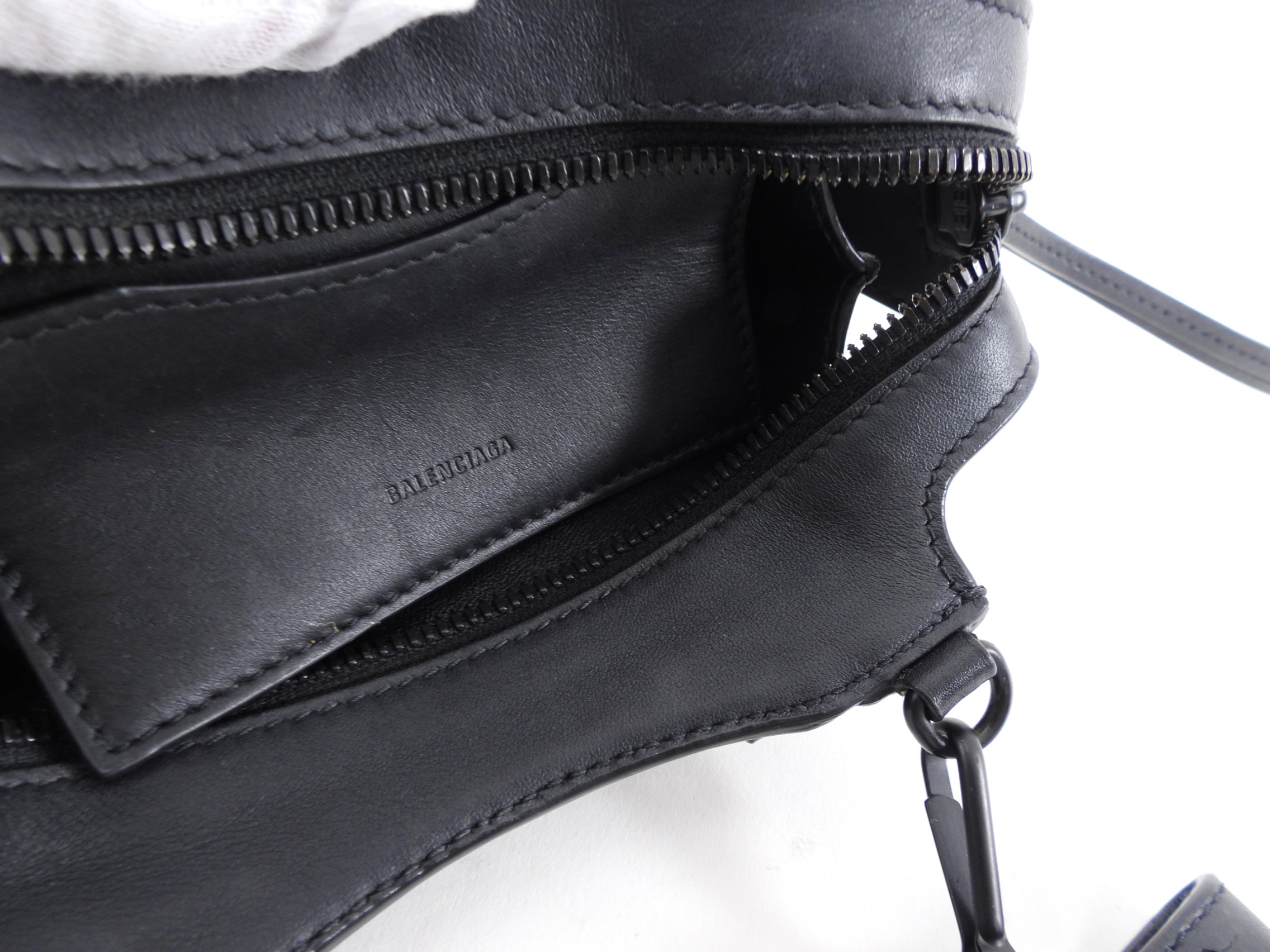 Balenciaga All Black Shadow Neo Nano Micro Bag - Luxury Designer Crossbody Bag for Women | Perfect for Night Out, Party & Travel Accessories