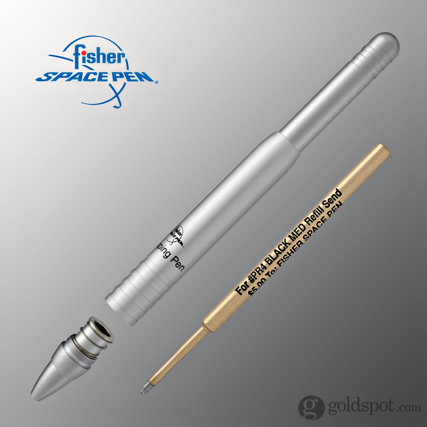 Fisher Space Telescoping Ballpoint Pen - Matte Aluminum Finish | NASA-Approved Zero Gravity Writing Instrument for Office, Travel & Space Enthusiasts