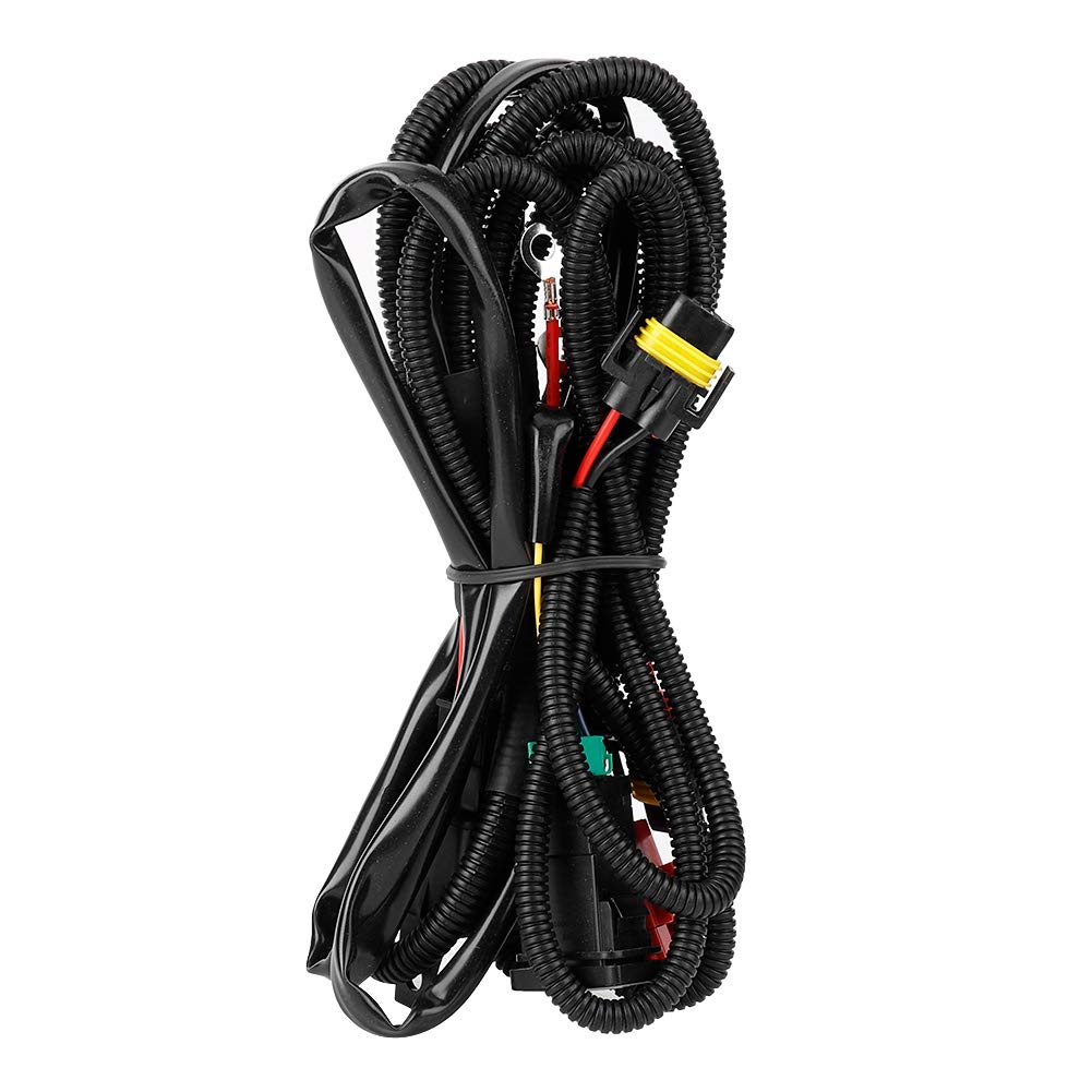 Acouto 12V 40A Fog Lamp Wiring Harness Kit with Socket, Wire Connector & Switch - Universal Fit for Fidelity, Fengfan, Domineering - Perfect for Off-Road, Truck & SUV Lighting Upgrades