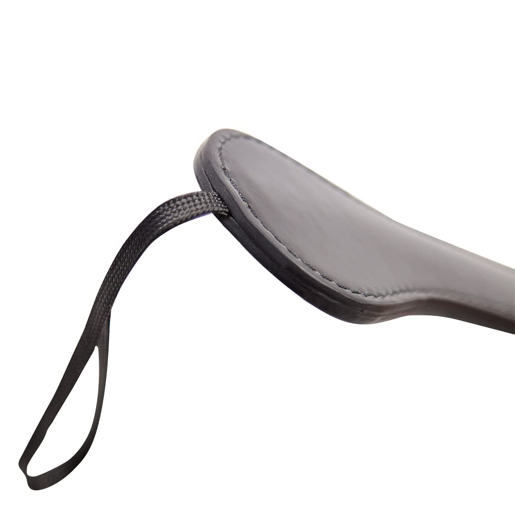 Leather Spanking Paddle with Rivets - BDSM Bondage Toy for Couples, Adult SM Spank Tool for Sensual Play & Role Play - Perfect for Bedroom Fun & Erotic Games (Silver)