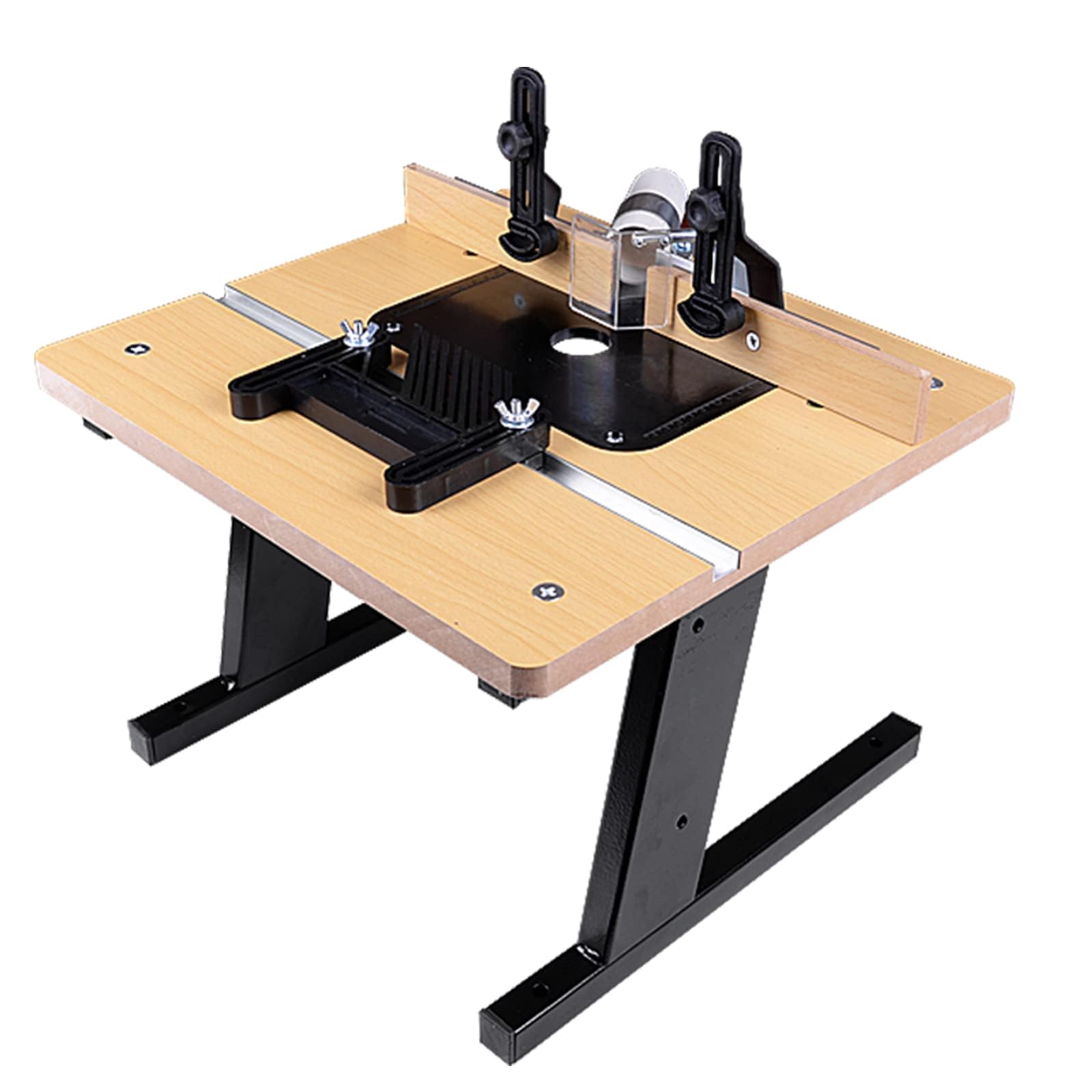 Professional Benchtop Router Table with Stand & Adjustable Fence - Heavy Duty Woodworking Router Table for Precision Wood Routing | Perfect for DIY Projects, Cabinet Making & Furniture Crafting