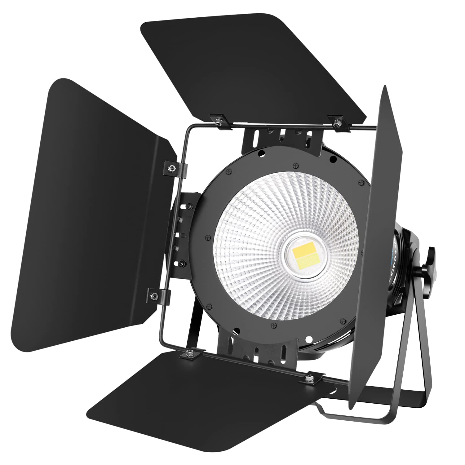 BETOPPER 100W COB LED Stage Spotlight with Barndoors - Professional White DJ Par Light for Church, Wedding, Party & Live Events - Bright Strobe Lighting for Stage, Theater & Performance