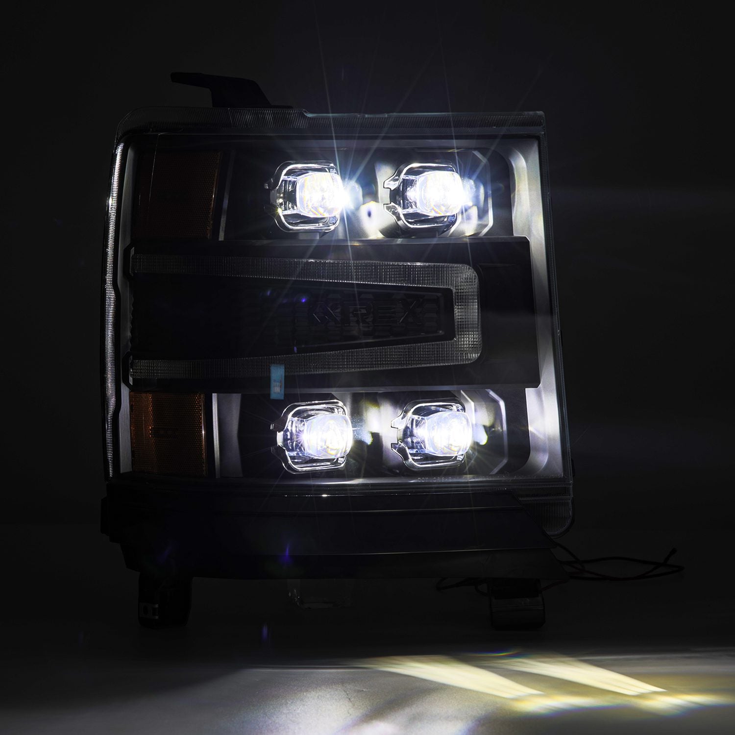16 18 Chevrolet Silverado 1500 NOVA Series LED Projector Headlights - Black Housing High Performance Headlights for Improved Night Visibility | Perfect for Off-Roading & Night Driving