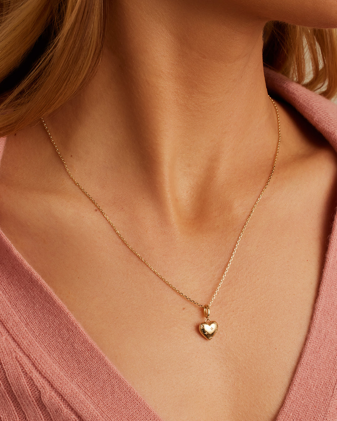 Diamond Heartful Charm Pendant Necklace for Women - Elegant Jewelry Gift for Valentine's Day, Anniversary & Special Occasions | Perfect for Romantic Dates, Proposals & Everyday Wear