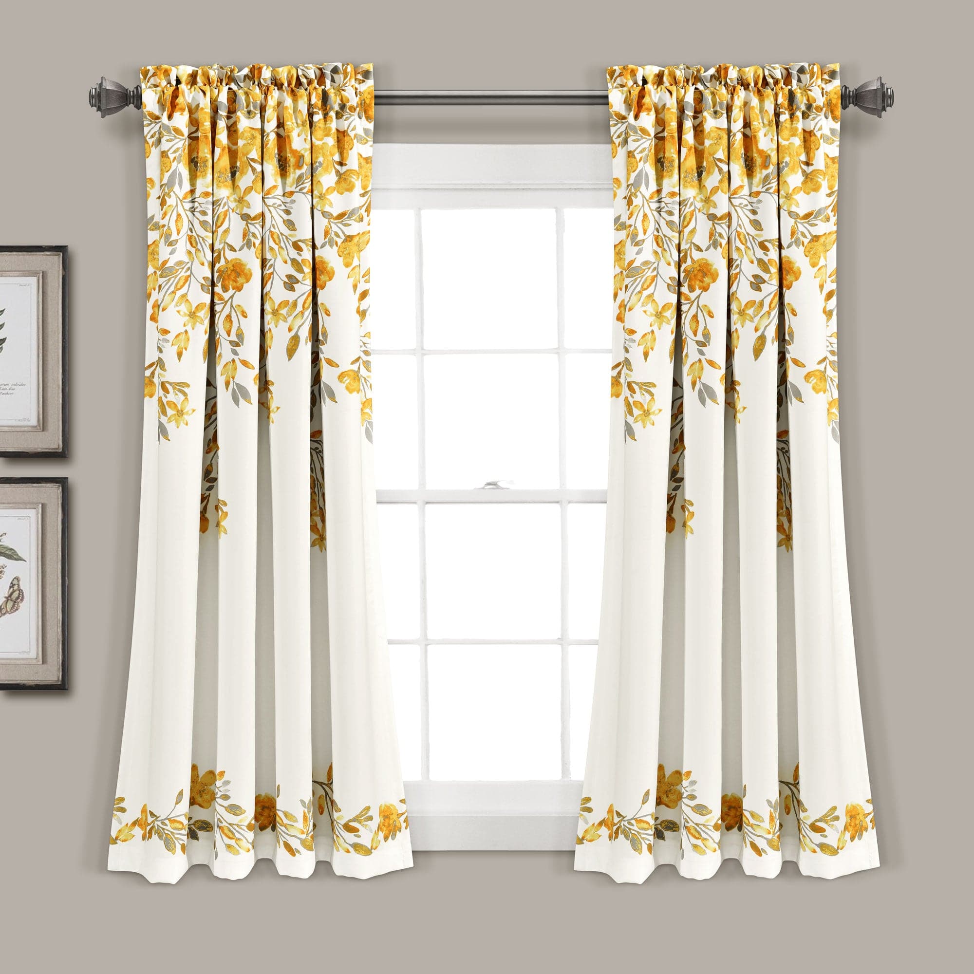 Tanisha Light Filtering Window Curtain Panel Set - Soft Sheer Drapes for Living Room & Bedroom - Blackout Privacy & UV Protection - 84 Inch Length (2 Panels)