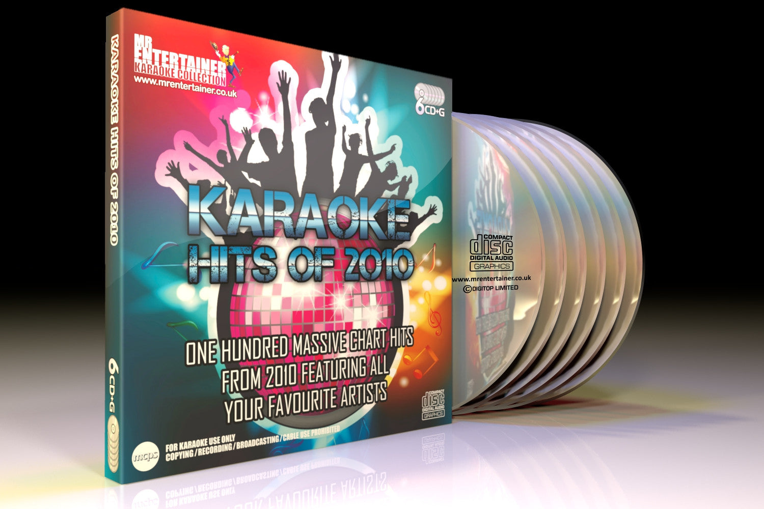 Mr Entertainer Karaoke Hits of 2010 - 100 Popular Songs on 6 CD+G Discs | Perfect for Home Parties, Karaoke Nights & Singing Practice