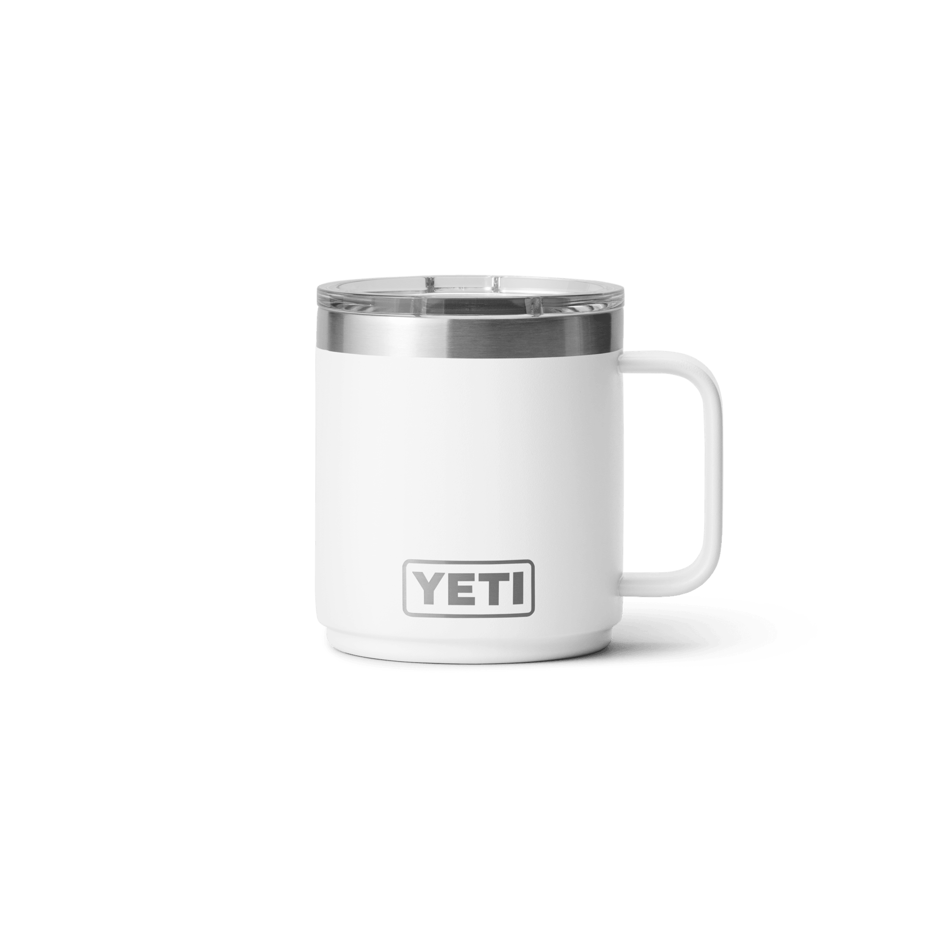 Rambler® 10 oz Stackable Travel Mug - Insulated Stainless Steel Coffee Cup with Lid, White - Perfect for Camping, Office & Outdoor Adventures