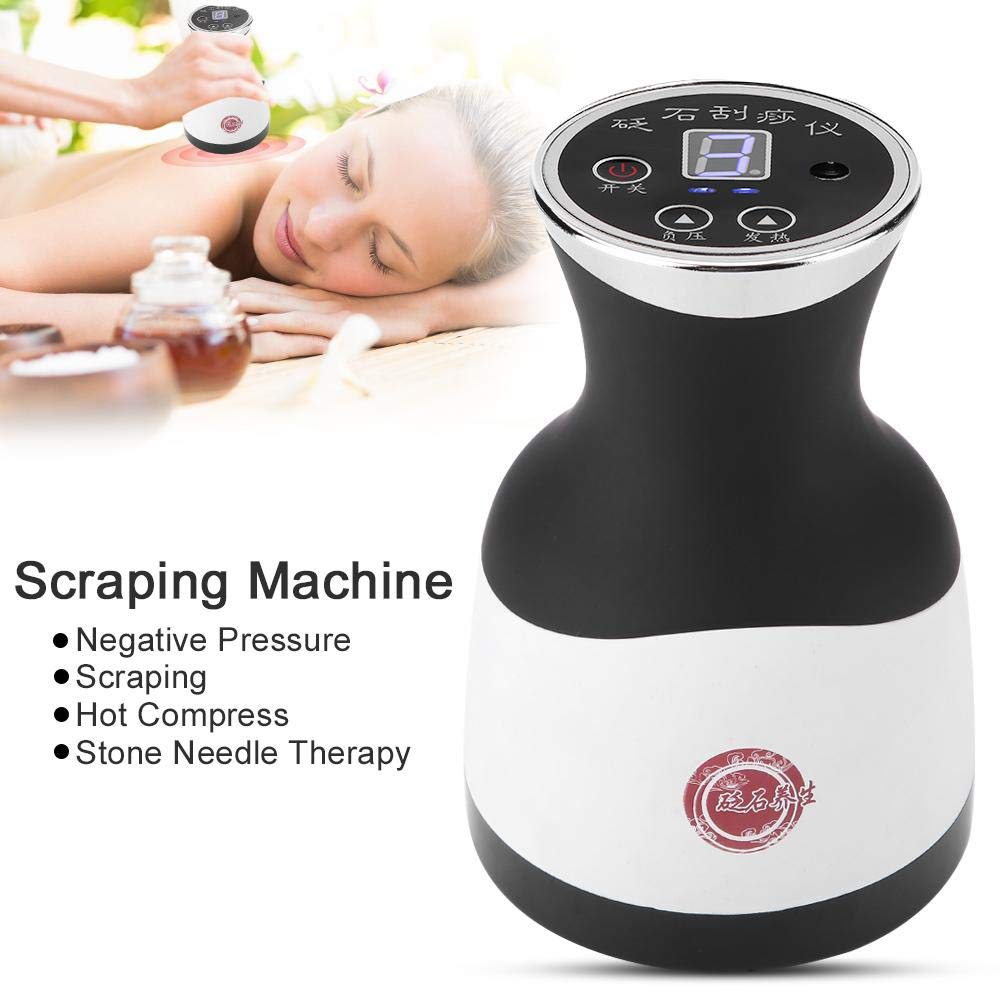 Electric Gua Sha Massager & Cupping Therapy Device - Full Body Muscle Pain Relief with Heat & Negative Pressure - Perfect for Home Use, Spa, and Post-Workout Recovery