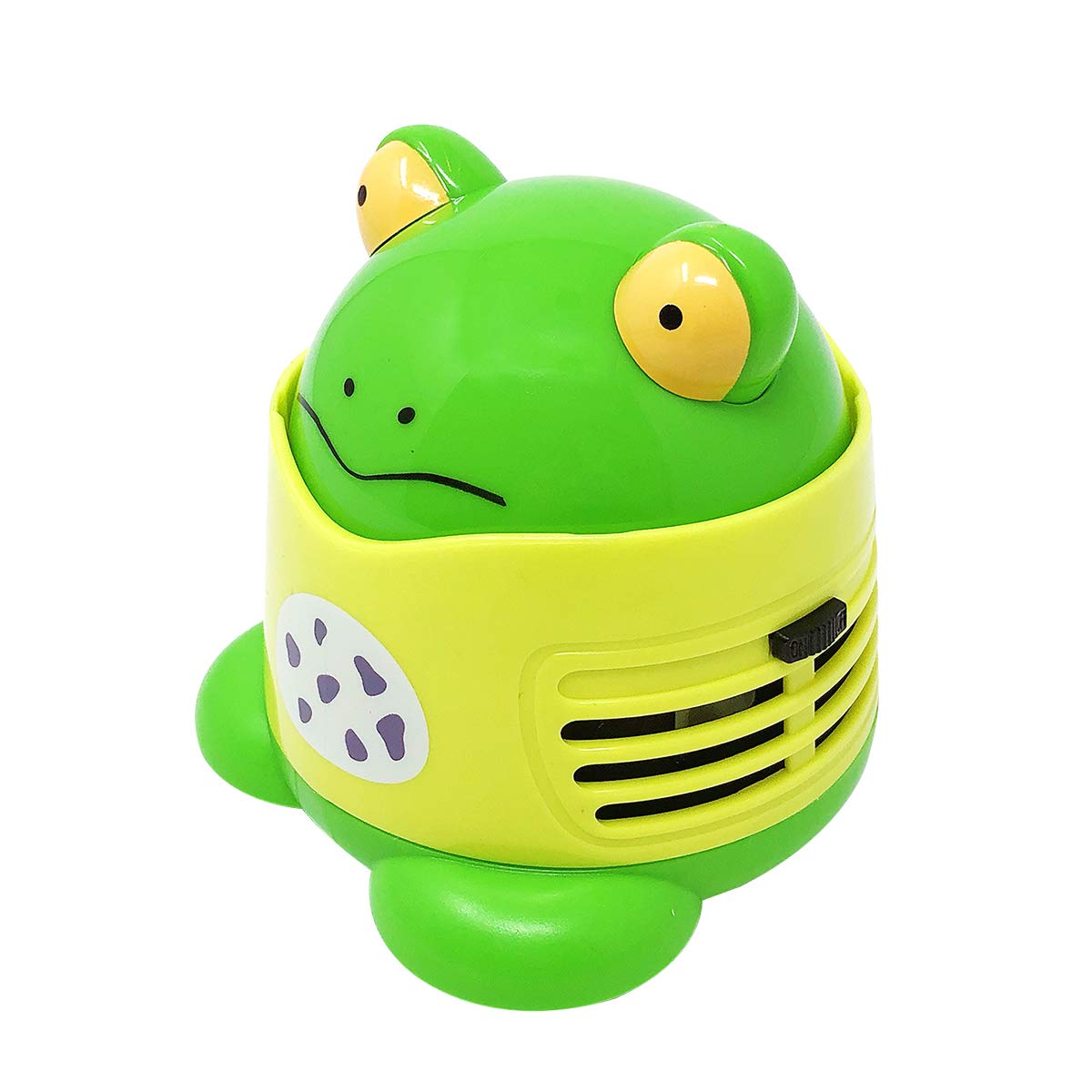 Allydrew Cute Frog-Shaped Portable Mini Vacuum Cleaner - Handheld Cordless for Home, Office, Car & Pet Hair - Lightweight & Powerful Suction for Quick Cleaning