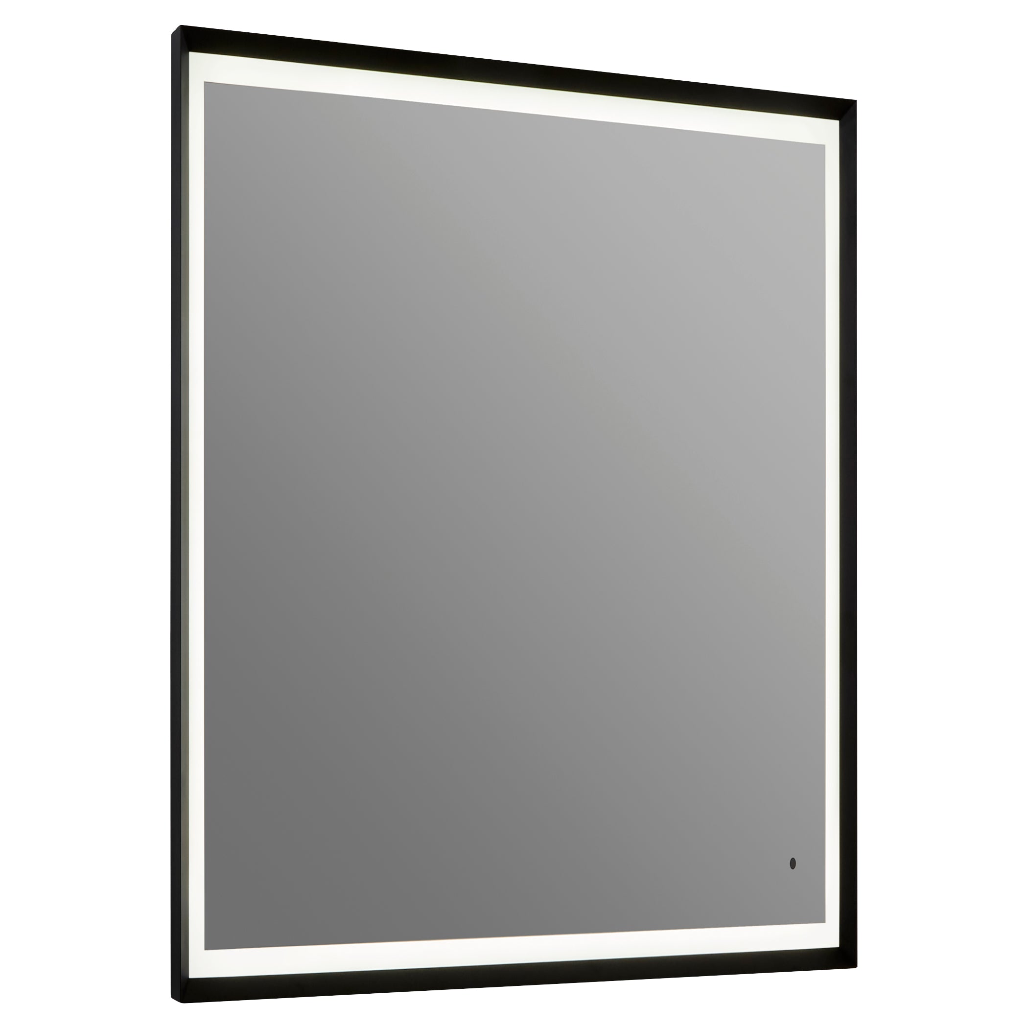 Oxygen Dusk 3 0802 15 Lighted LED Mirror 24x36 Inches Black - Perfect for Bathroom Vanity, Makeup Dressing Room & Home Decor