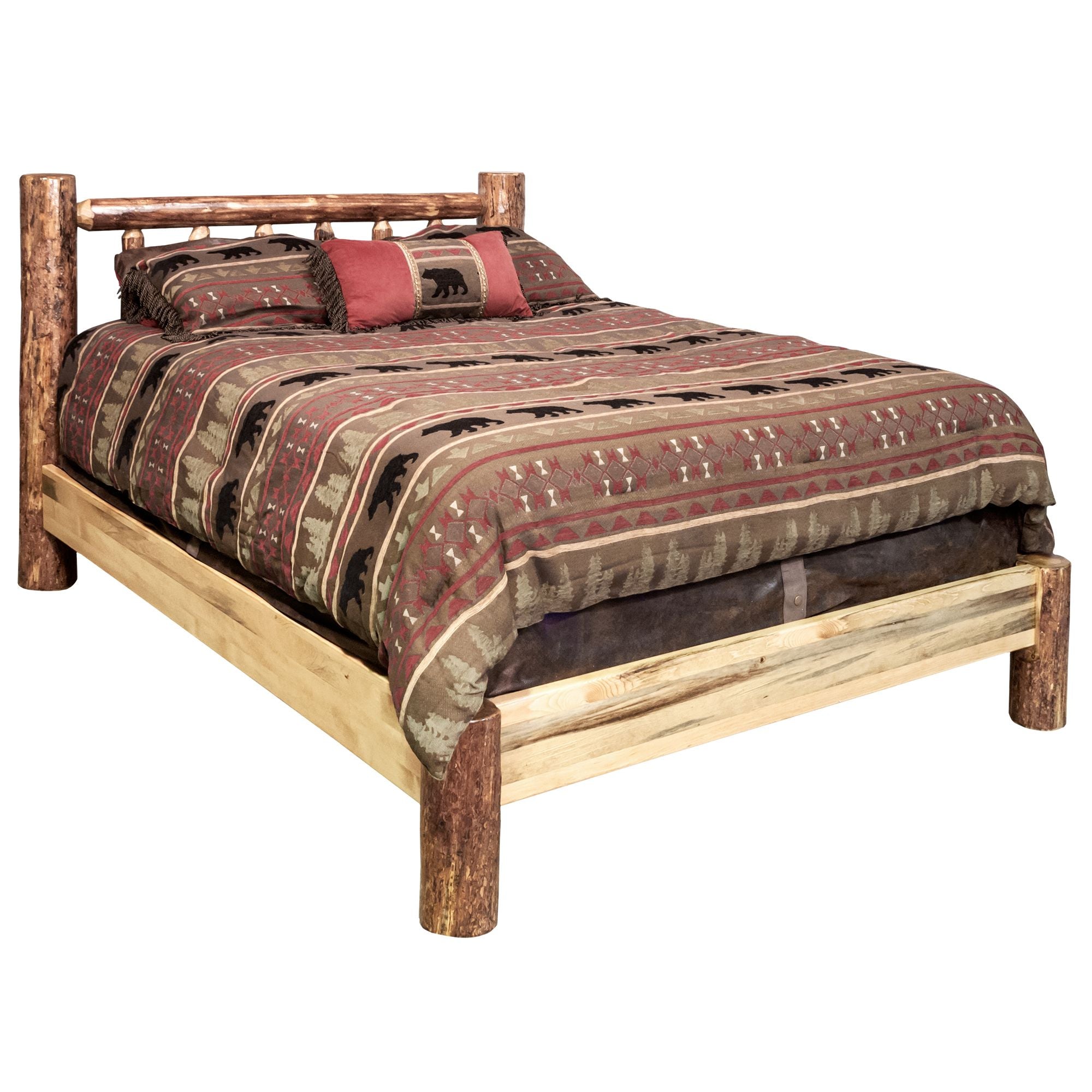 Montana California King Platform Bed Frame - Solid Wood Modern Minimalist Bedroom Furniture for Master Bedroom & Guest Room
