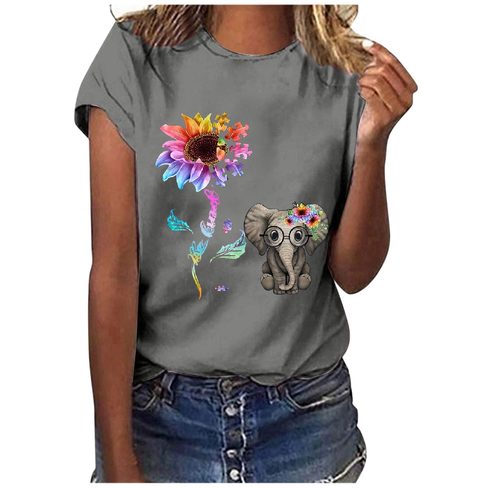 Stylish Women's Casual Summer & Fall T-Shirts - Sexy Crewneck Basic Tee, Long Sleeve Tunic Tops for Everyday Wear | Perfect for Office, Dating & Weekend Outfits